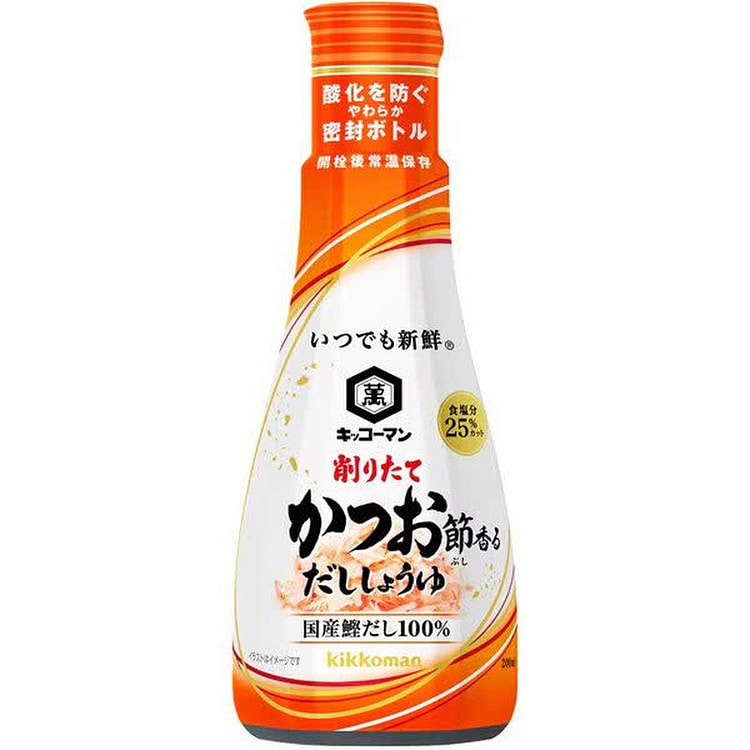 Kikkoman Fresh Shaved Dried Bonito Soy Sauce 200ml 1 each