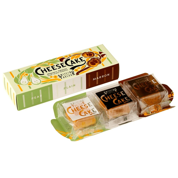 SHISEIDO Parlour  Cheese Cake Assorted 3pc 1 box