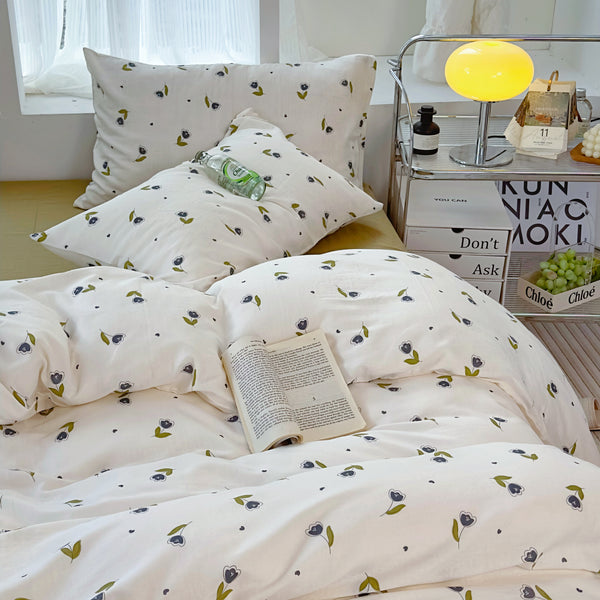 LULLABUY Daisy Delight Bedding Set Verdant Whispers Twin Size 2000 g