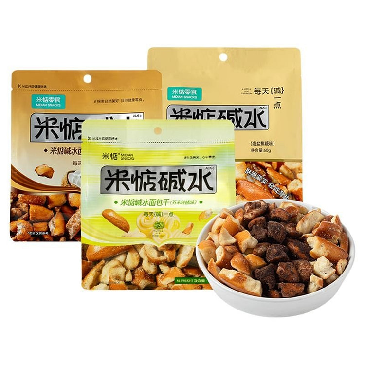 Alkali water dried bread 60g Sea salt caramel 60 g