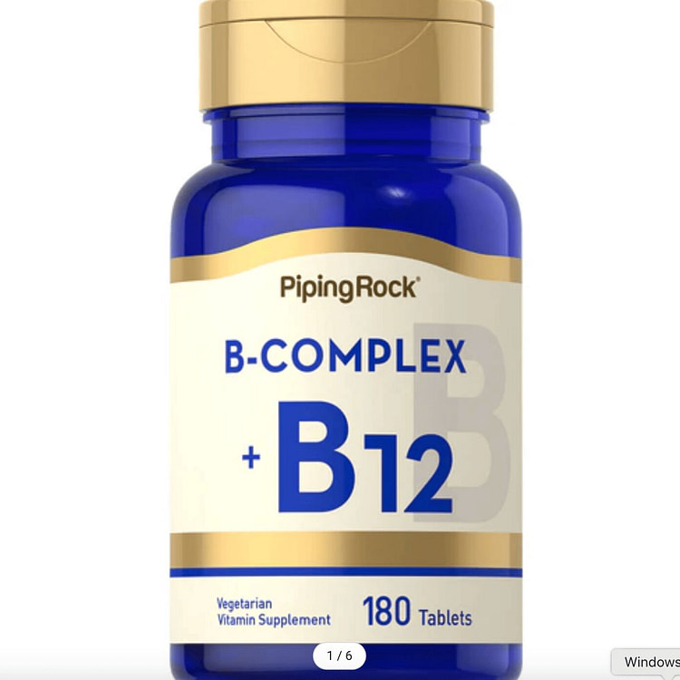 B族维生素加维生素B12，180片 1 瓶