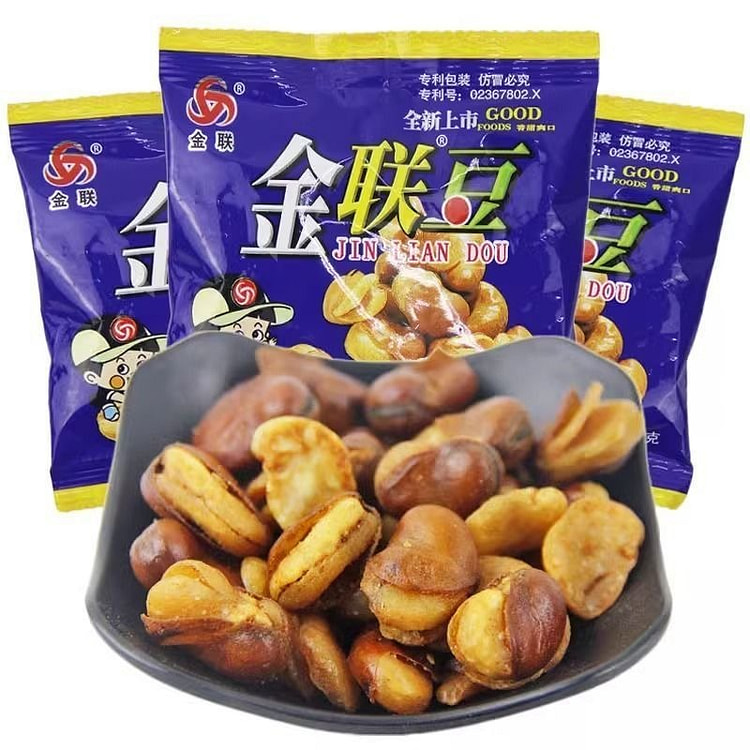 金联蚕豆兰花豆香辣解馋8090儿时回忆休闲小零食 20 克*10 包