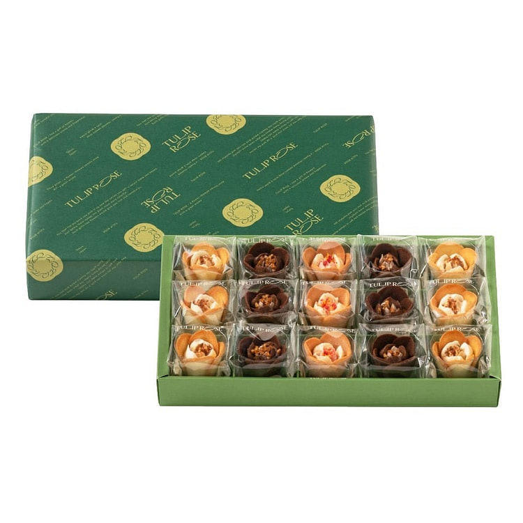 TULIP ROSE Three Flavors Cookies 15pcs
