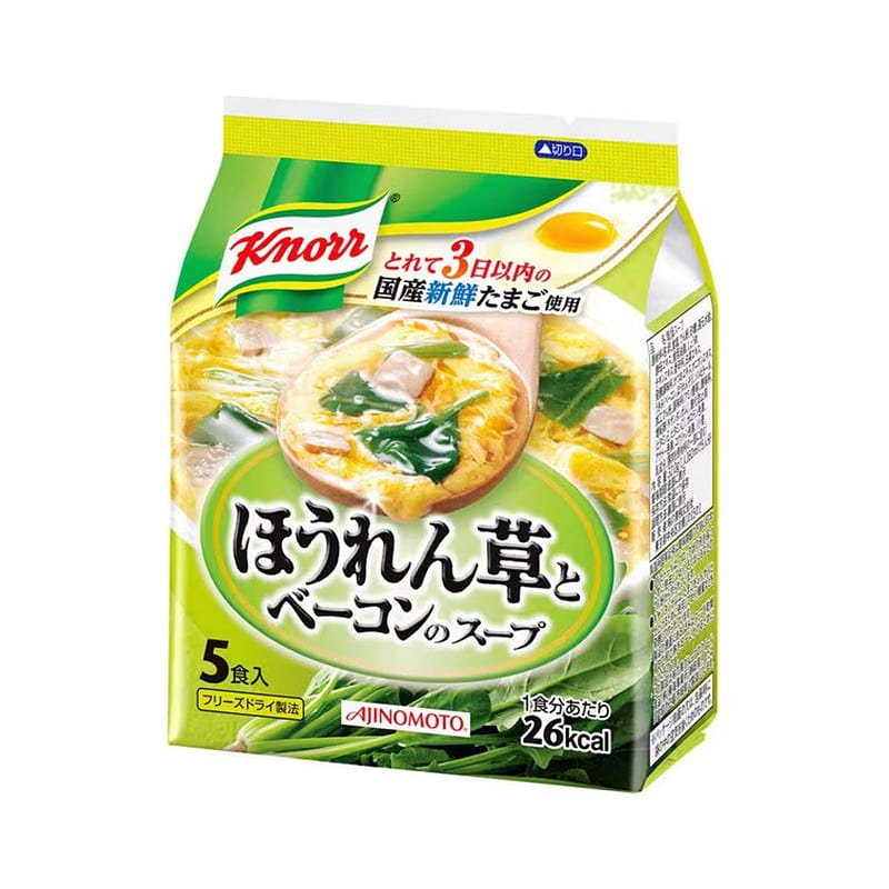 Ajinomoto Spinach Bacon Egg Drop Soup 5 bags 1 each