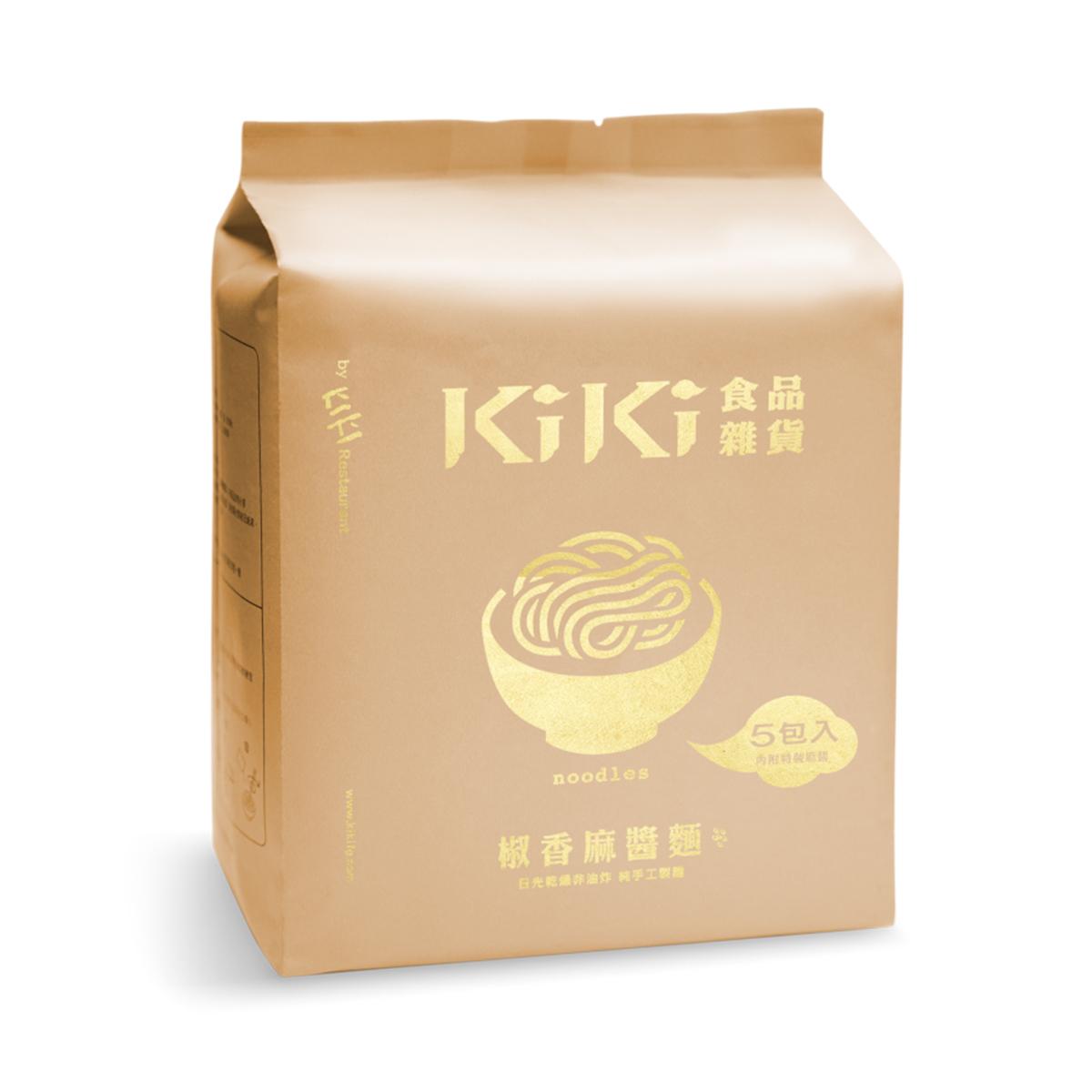 台湾【KIKI食品杂货】椒香麻酱面 5入 575 克
