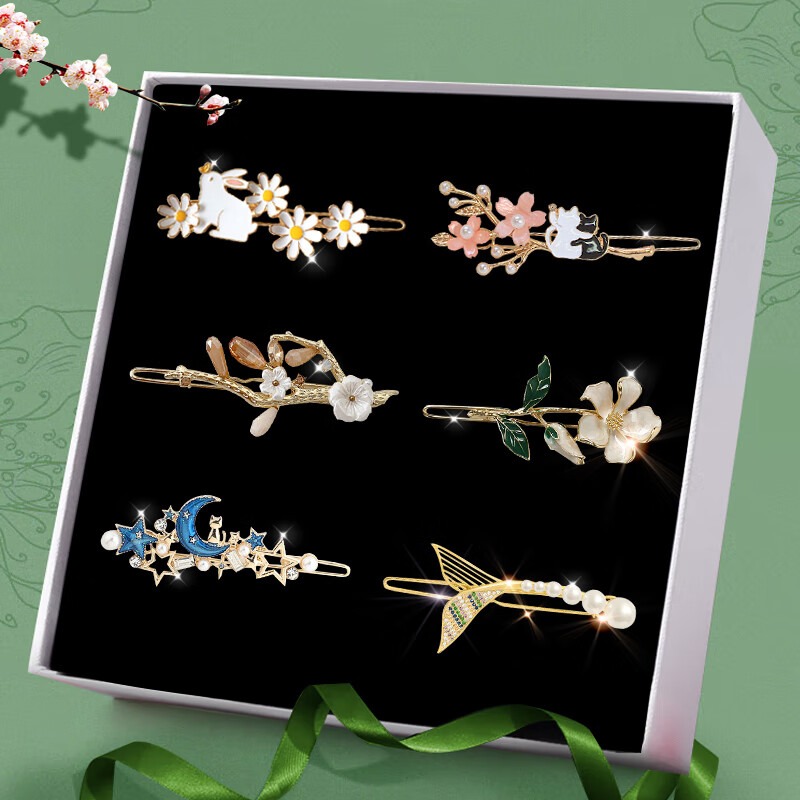 silkpin　6箱 HUANDAI Hairpin Six Piece Set - Weee!