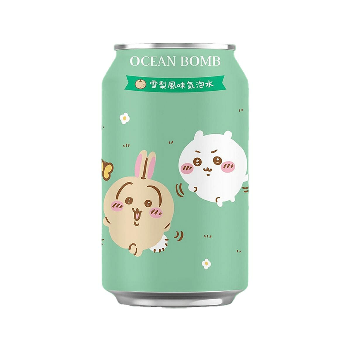 Ocean Bomb Chiikawa Pear Sparkling Water 330 ml