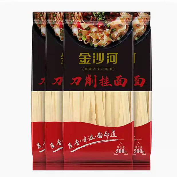 Jinshahe knife cut noodles wide noodle bag 500g*1 bag