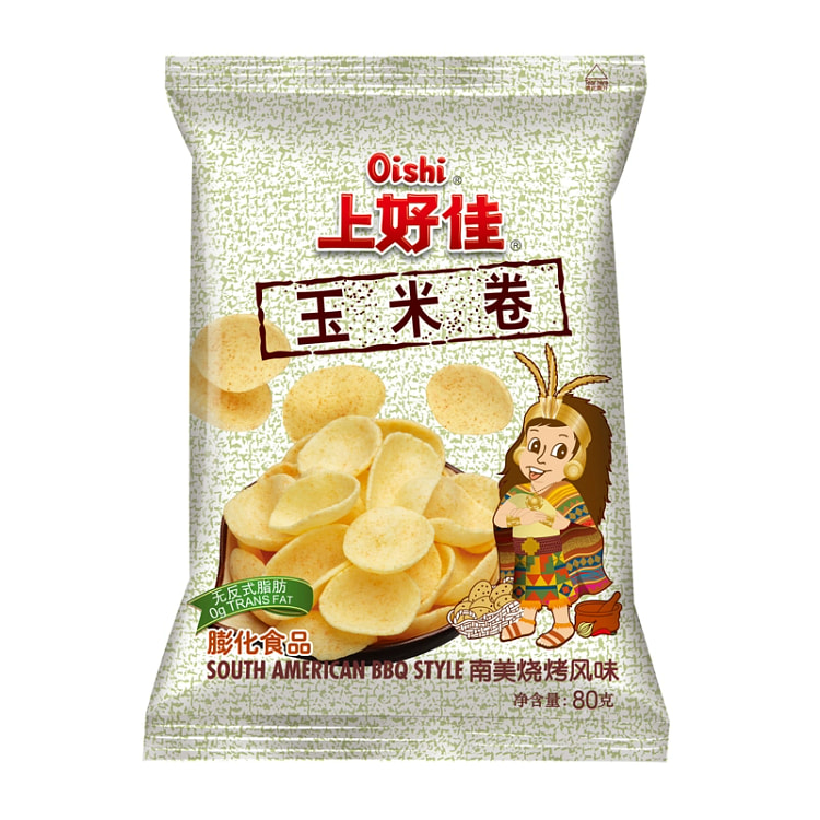 上好佳玉米卷80g*1袋脆香膨化怀旧儿时童年解馋办公休闲小吃零食