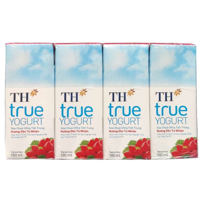 TH True Yogurt MILK Strawberry Flavor 180ml 4 CANS 180 ml(ミリリットル)
