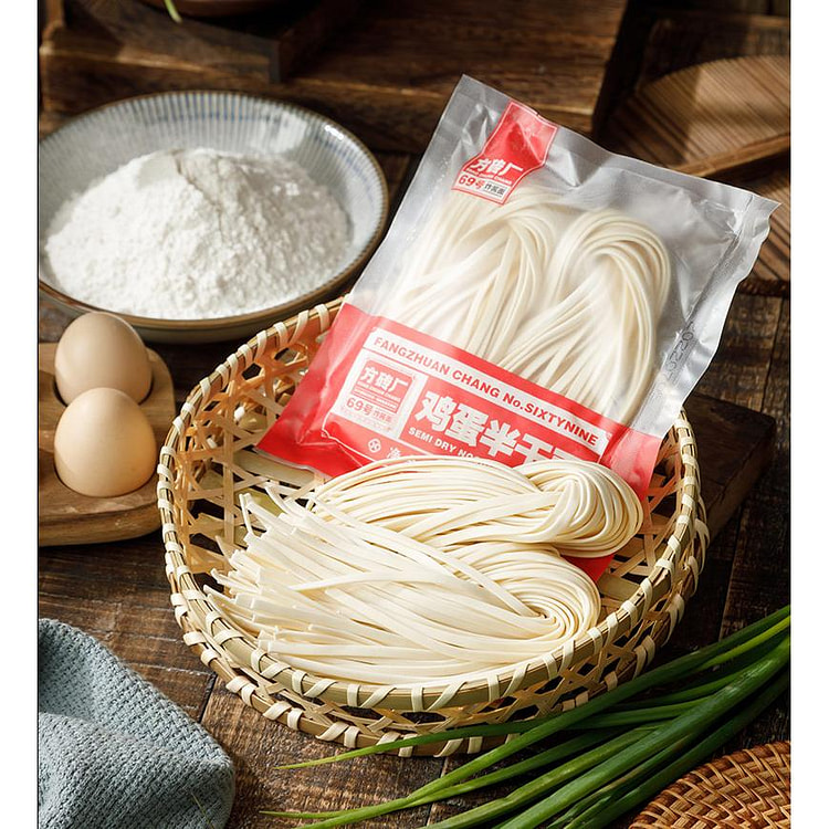 方砖厂69号鸡蛋半干面条 180g*1袋装