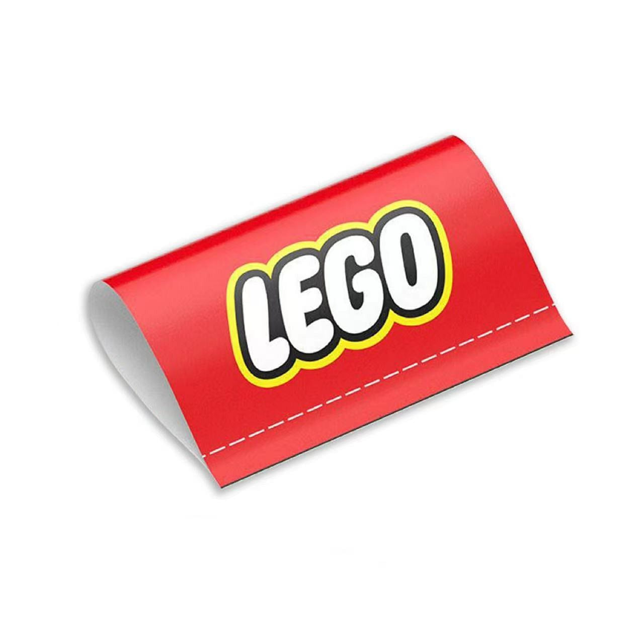 Lego Wash Car Door Logo Sticker/Creative/Decorative Sticker/Toy-Red 1 count