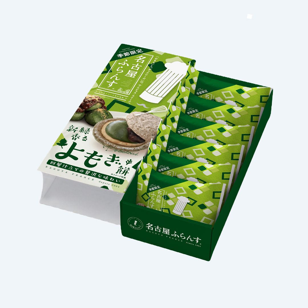 Nagoya Yomogi Red Bean Mochi 6pcs 1 each