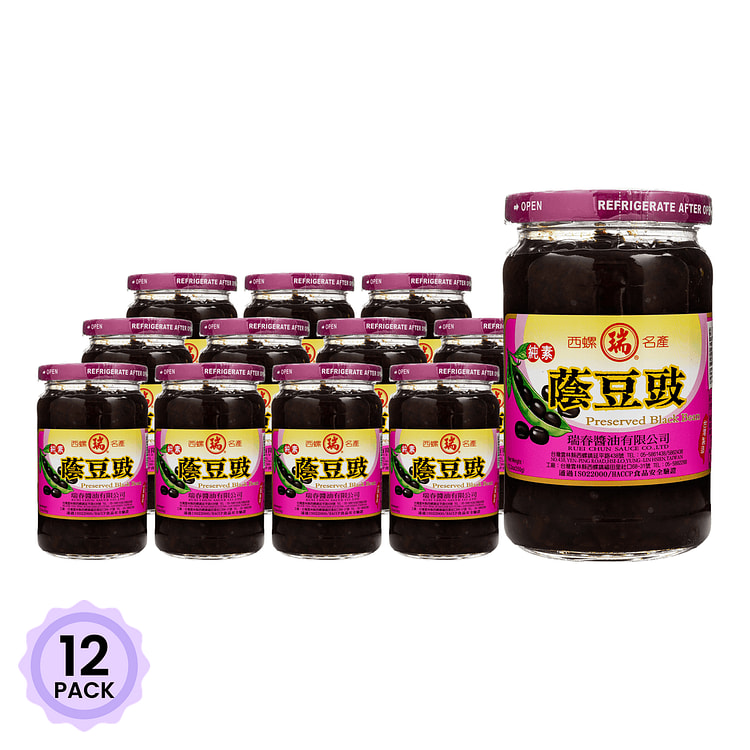 Ruei Chun 검은콩 발효메주 380 그램*12 팩