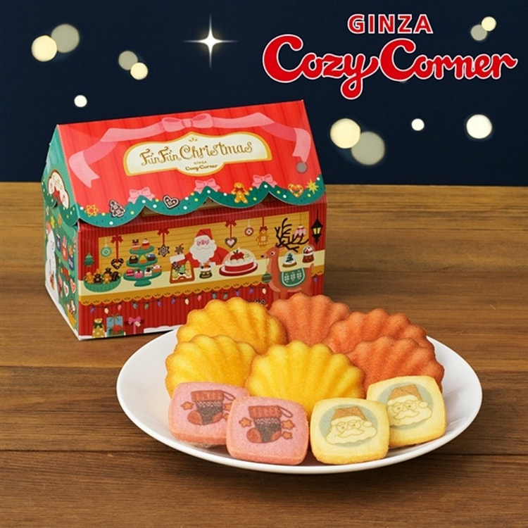 银座舒适角落Ginza Cozy Corner 2024圣诞限定 圣诞派对房子 蛋糕饼干 10个入