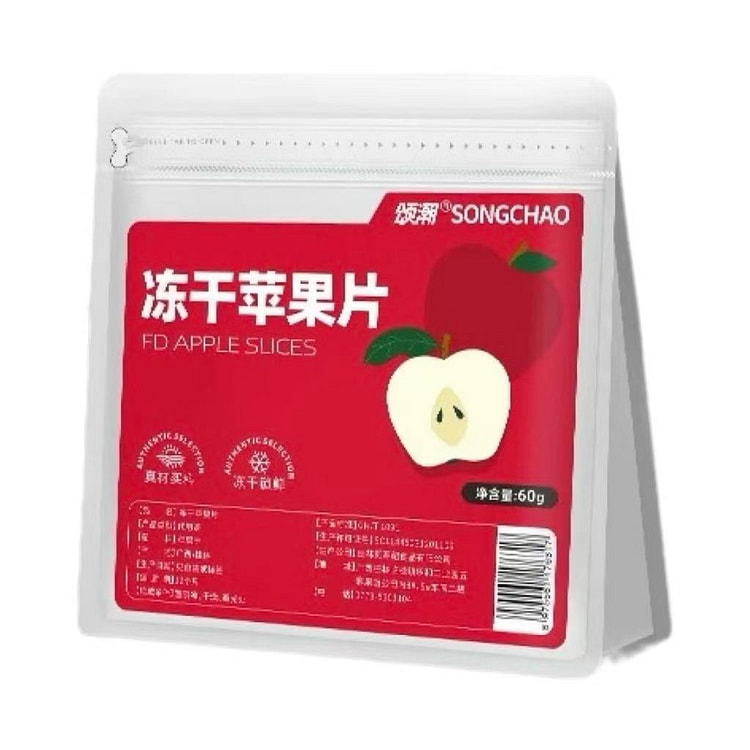 颂潮冻干苹果片60g*1包
