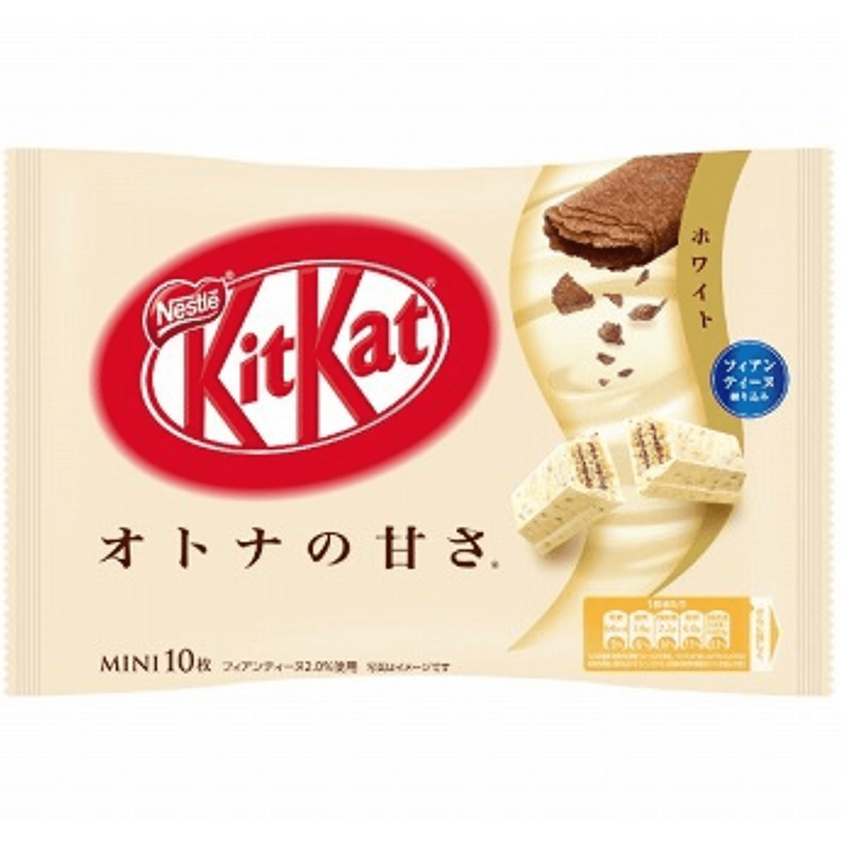 【日本直邮】日本名菓 KIT KAT 冬季限定 白巧克力口味巧克力威化 10片装 1 份