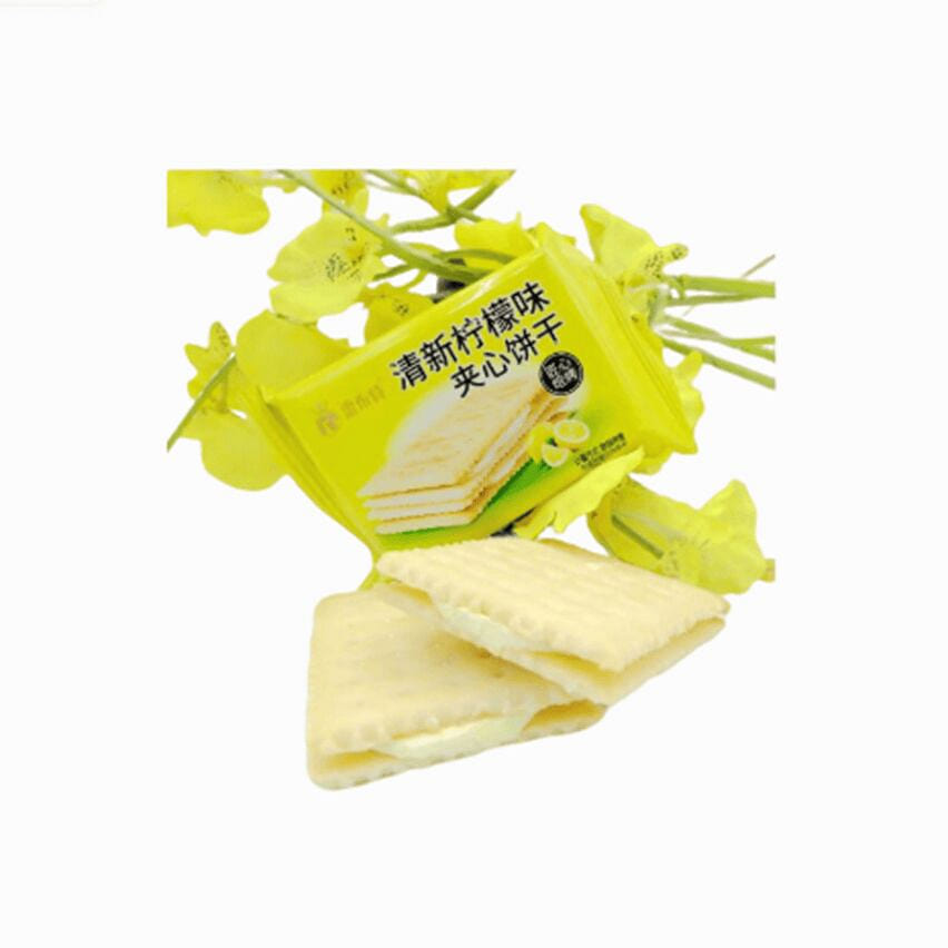 Rebut lemon soda sandwich biscuits 500g*1 box. 500 g