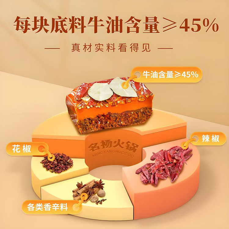 名扬火锅底料（牛油麻辣味）360g