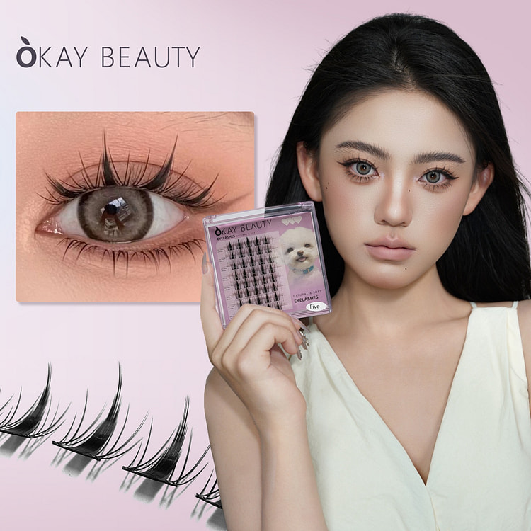 OkayBeauty假睫毛 #Five_甜酷小野兔