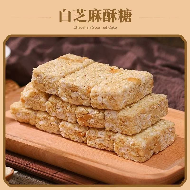 Chaoshan specialty white sesame puff pastry 400 g