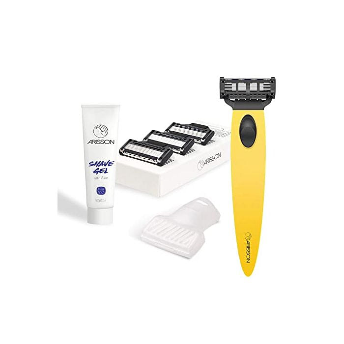 Arisson Men’s Razors Set – Yellow 1 box