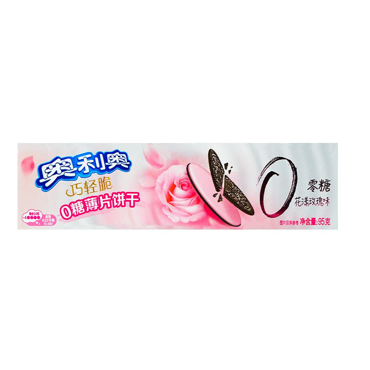 奥利奥巧轻脆0糖花漾玫瑰味 95g