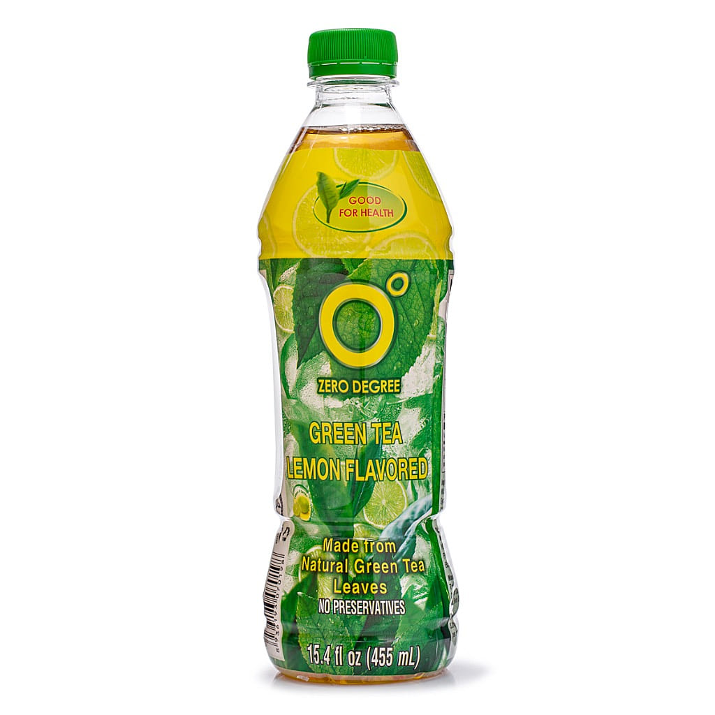 Zero Degrees Khong Do Lemon Flavored Green Tea 15.4 fl.oz*24 pack