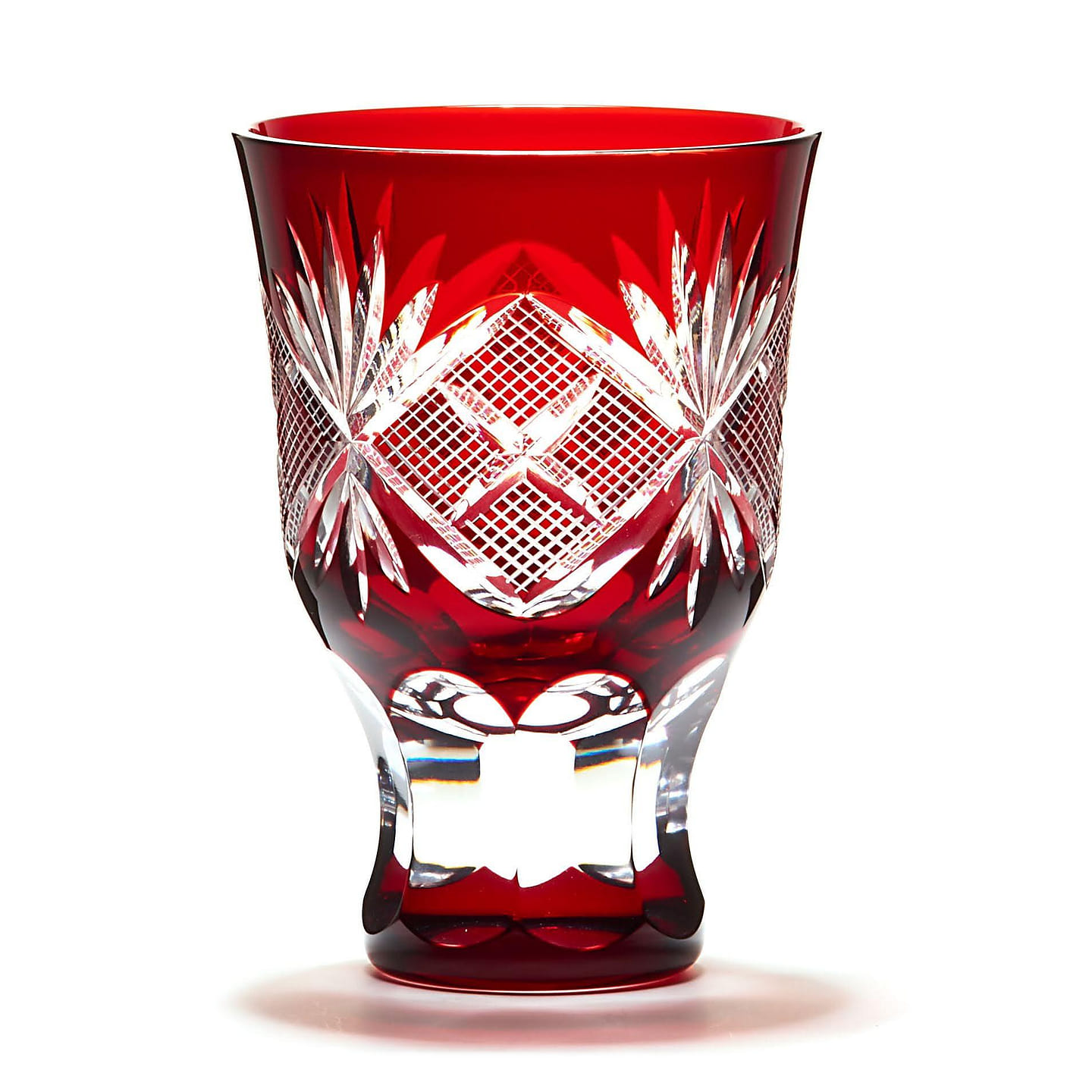 [WITH CERTIFICATE] Tajima sake glass collection Nanako-mon Red 1 count