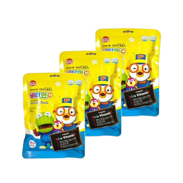 BeBeMorin Pororo Vitamin C Peach Flavor 60g x 3p