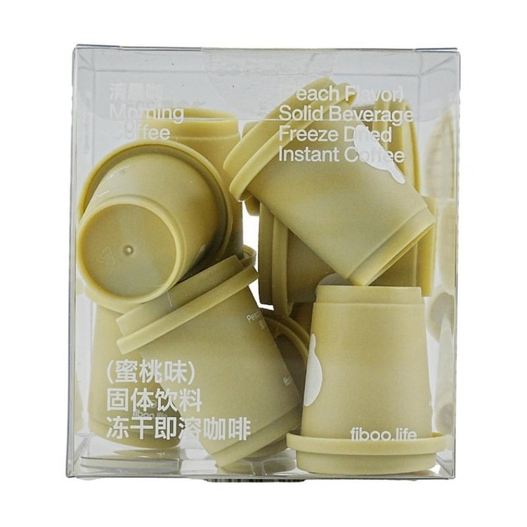 FIBOO清晨咖#蜜桃味 冻干即溶咖啡2g*10杯