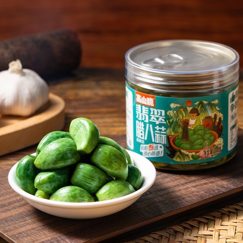 Homemade pickled green garlic in Laba vinegar, 300 g - Weee!