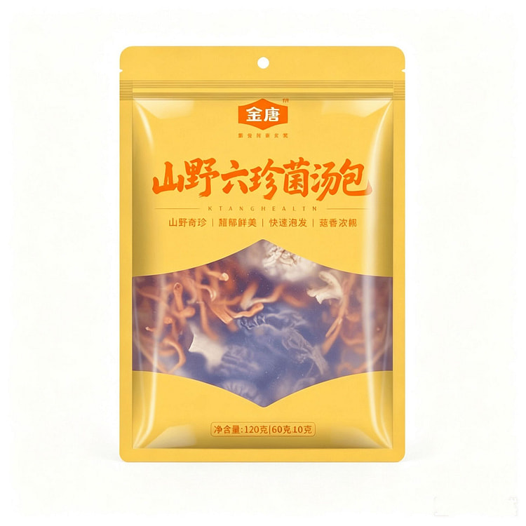 金唐山野六珍菌汤包120g*2包 1 份