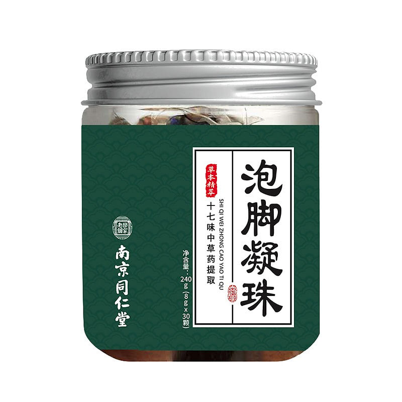 Nanjing Tongrentang Seventeen flavored Foot Soak Gel 30pcs/box 1 bottle