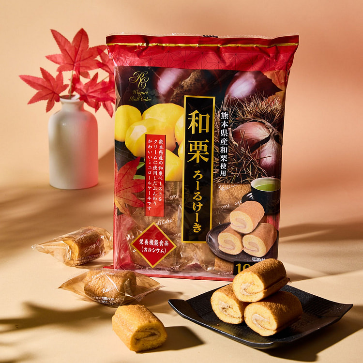 Kumamoto Chestnut Roll Cake (10 pieces)