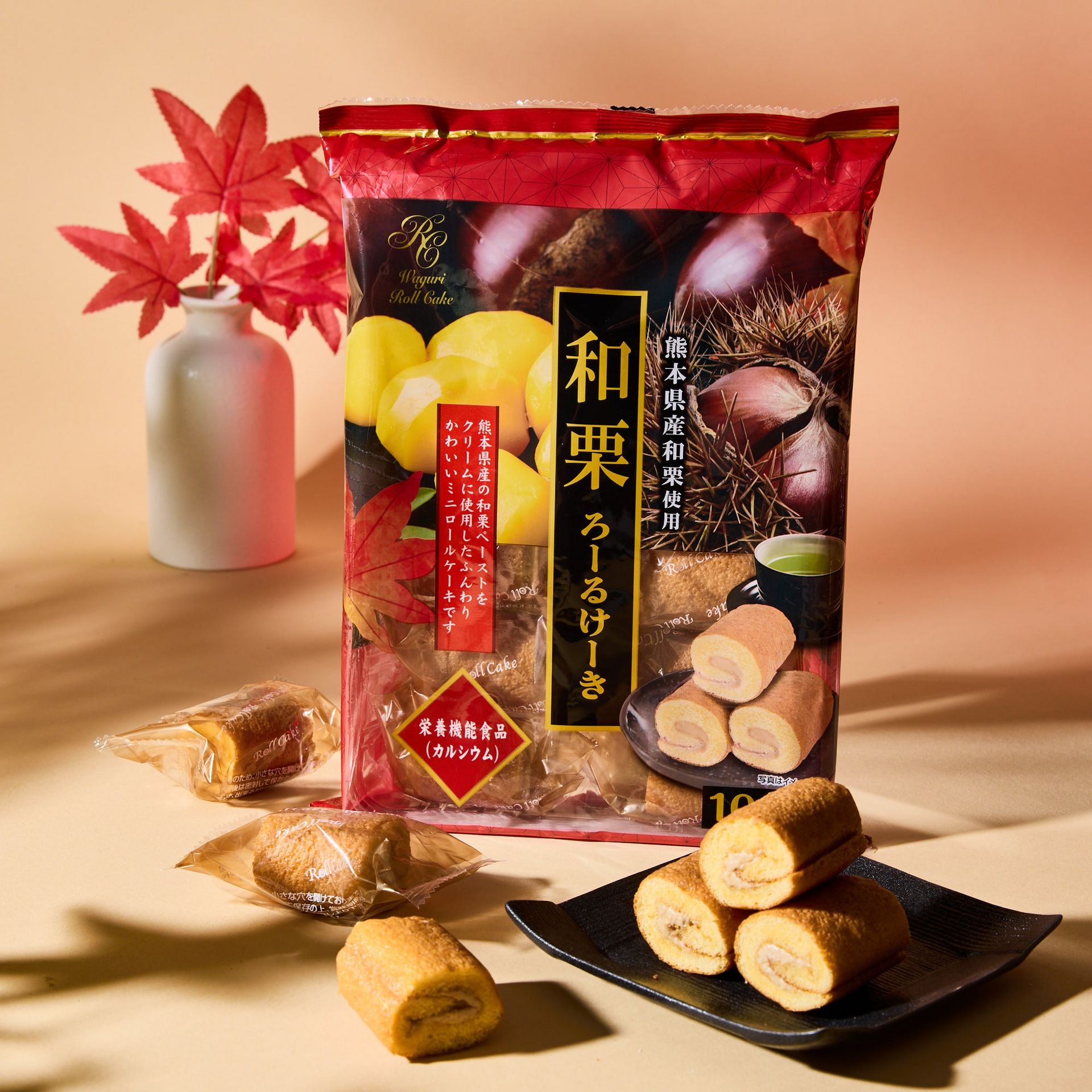 Kumamoto Chestnut Roll Cake (10 pieces) 159 g