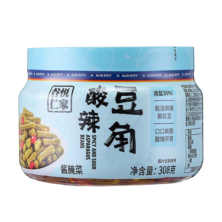 Guyue Renjia Spicy & Sour Cowpeas (30% Less Salt) 308 g