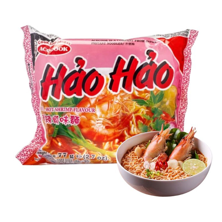 Hao Hao酸辣虾面(袋)