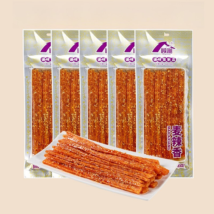 Gu Xiang Spicy Strips with Spicy Flavor 80g*5bags 400 g