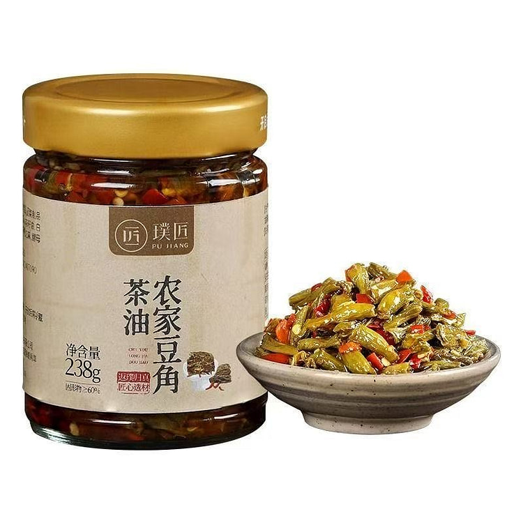 璞匠剁椒农家豆角即食拌面下饭菜238g*1