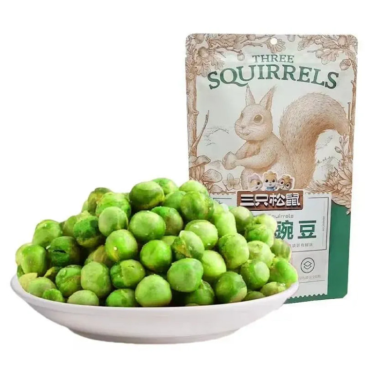 Garlic-flavored roasted green peas and peas 205 g