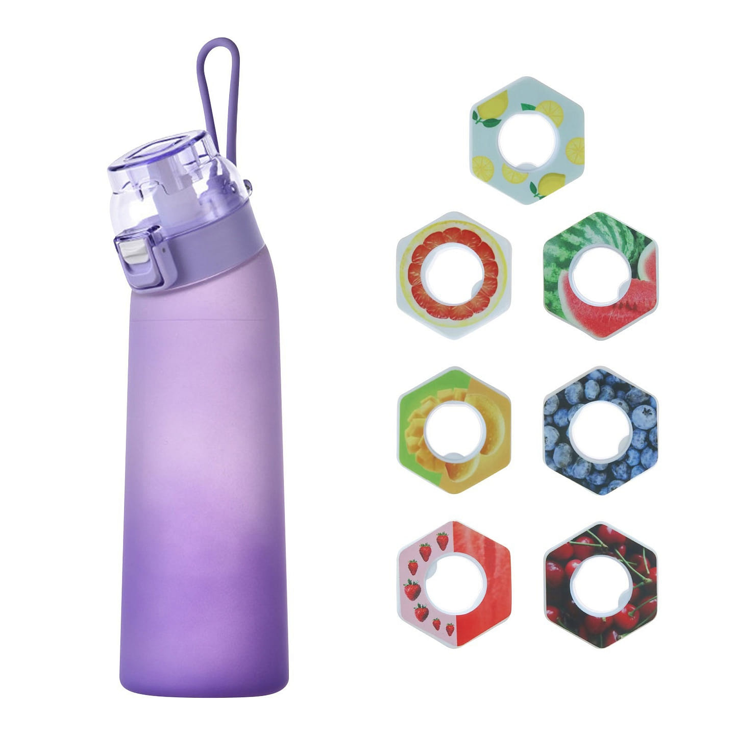water bottle with flavor pods (22oz) Flavored water bottle Tritan7 flavor pods 1 each