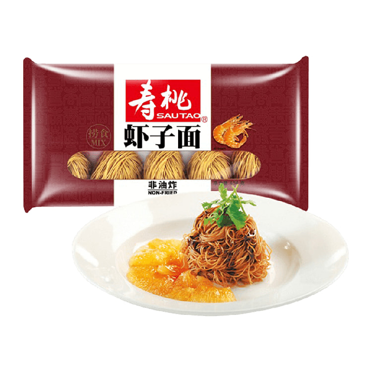 Shou Tao non-fried shrimp noodles, bamboo noodles, breakfast noodles, noodl