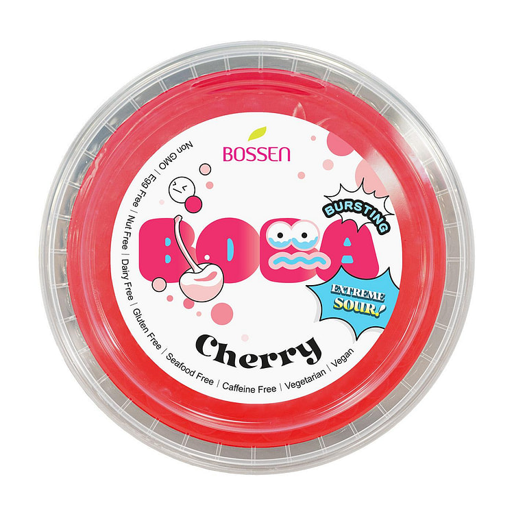 Bossen Bursting Boba Sour - Cherry (490g)