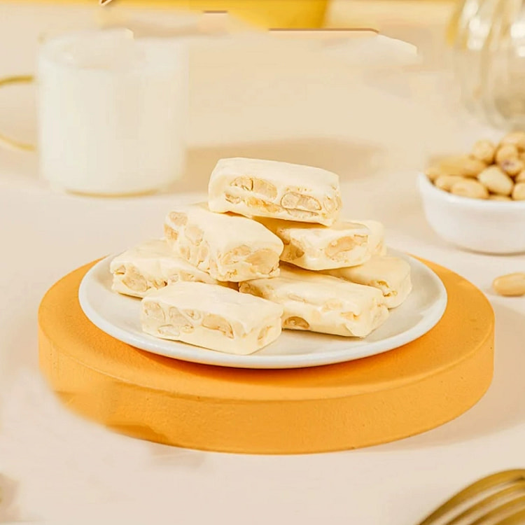 Peanut Nougat Bag 500g*1 Milk Candy Nostalgic Snacks New Year's Candy