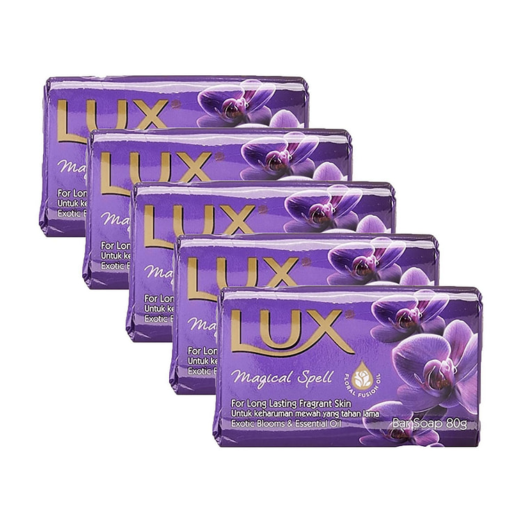Lux Magical Spell Fragranced Soap Bar 80g 5 each