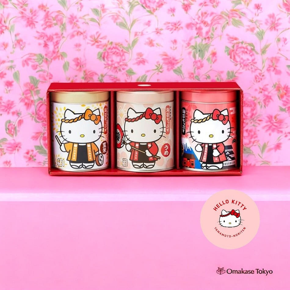Hello Kitty Nori Chips 3-Can Set 600 그램