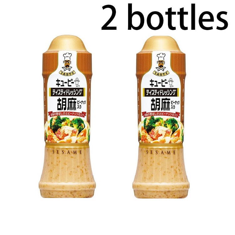 日本  KEWPIE丘比 芝麻 花生浓郁味 沙拉酱 210ml*