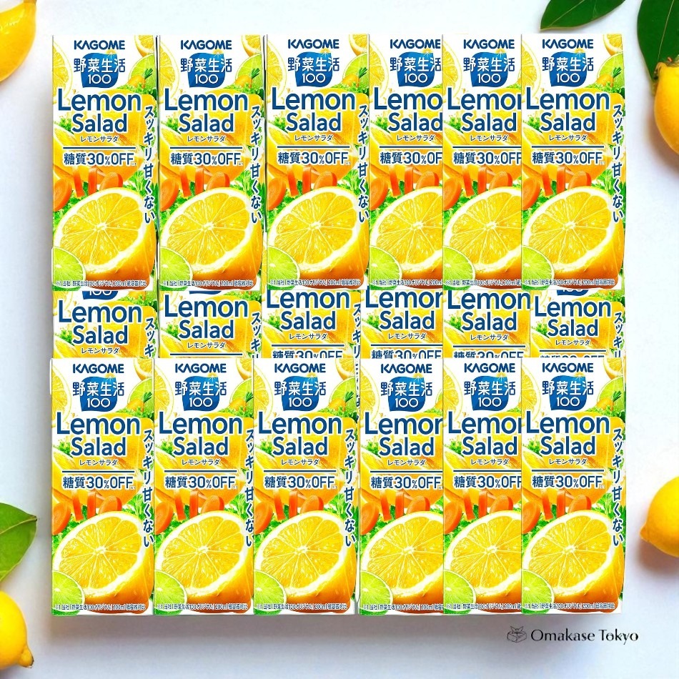 Kagome Veggie Drink 100 Lemon Salad 24 Bottles 5250 g