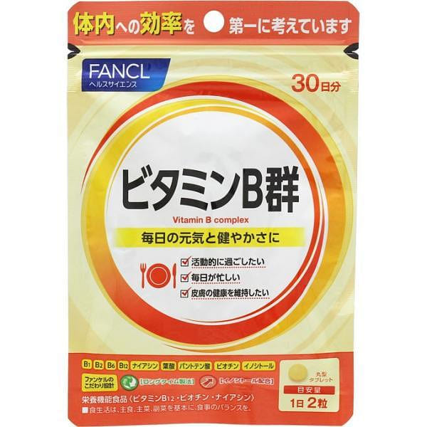 【日本直邮】日本FANCL 芳珂 重拾满满活力 复合维B族片 60粒/ 1 个